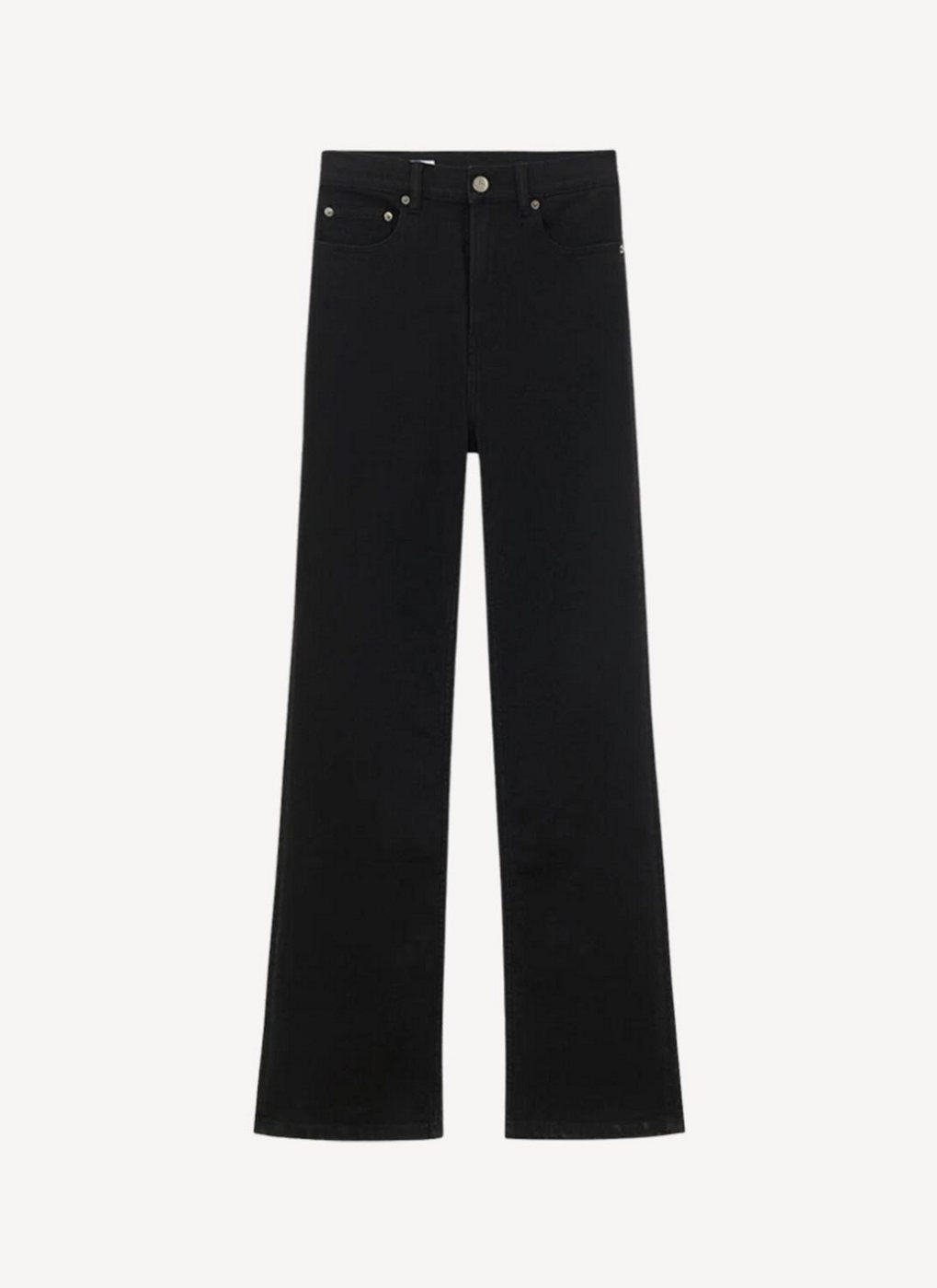 Maison Kitsune - Straight Fit Jeans - Stone Black - Femme