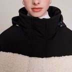 Maje - Down Jacket - Ecru And Black
