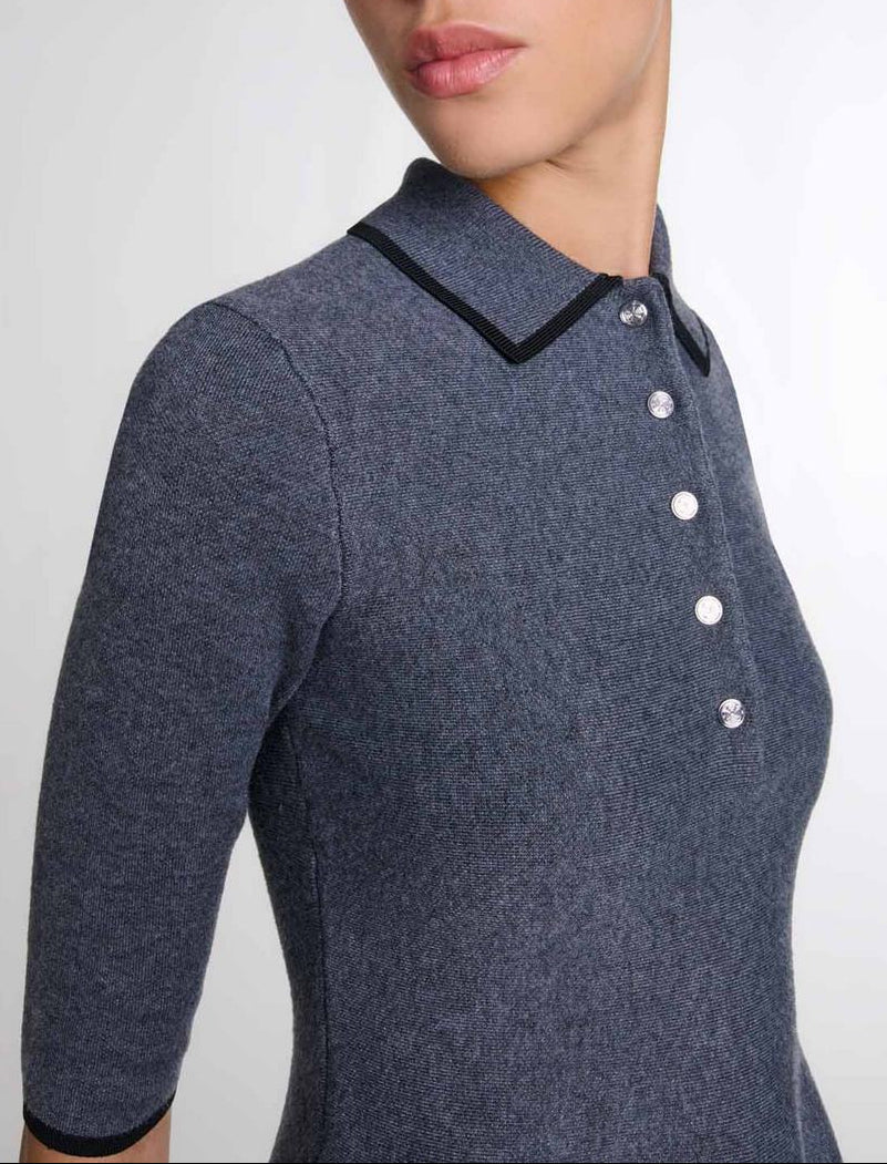 Rowell Dress - Charcoal Gray