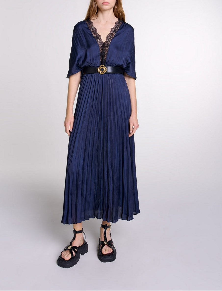 Robe Rachelace - Marine/Noir