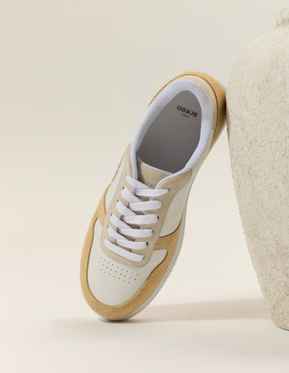Baskets Basses Marilou - Beige Blanc - Femme