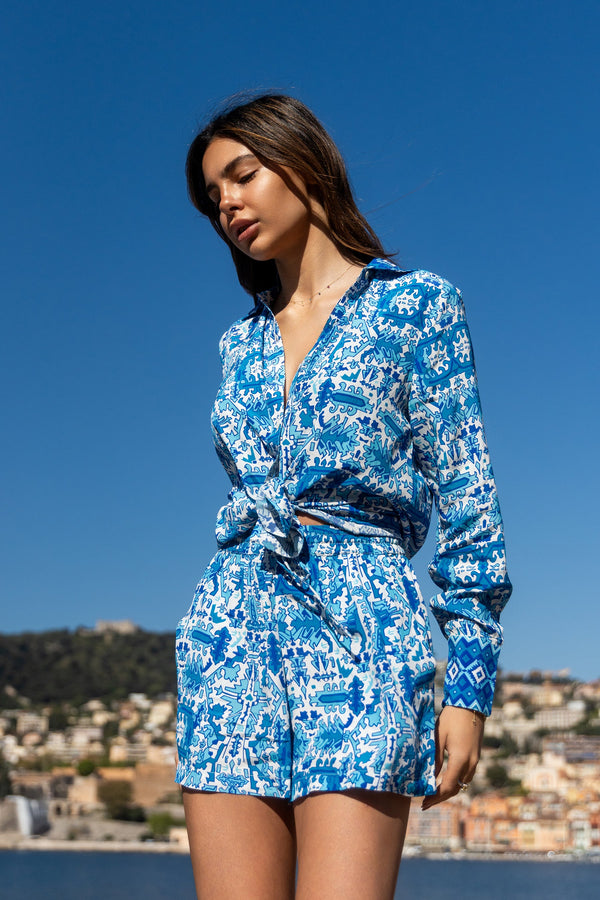 Chemise Amber - Bleu Aztec