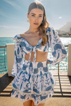 Top Aleks - Bordado Azul
