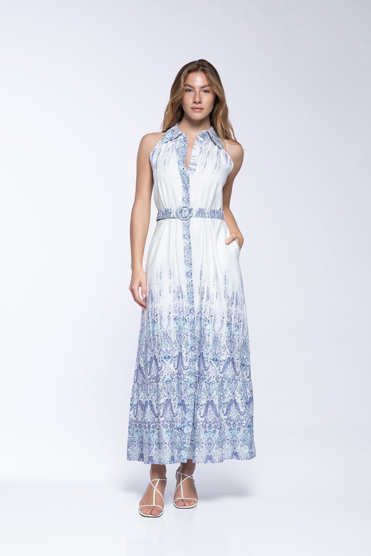 Brittany Dress - Persian Blue
