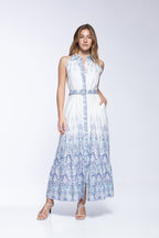 Brittany Dress - Persian Blue