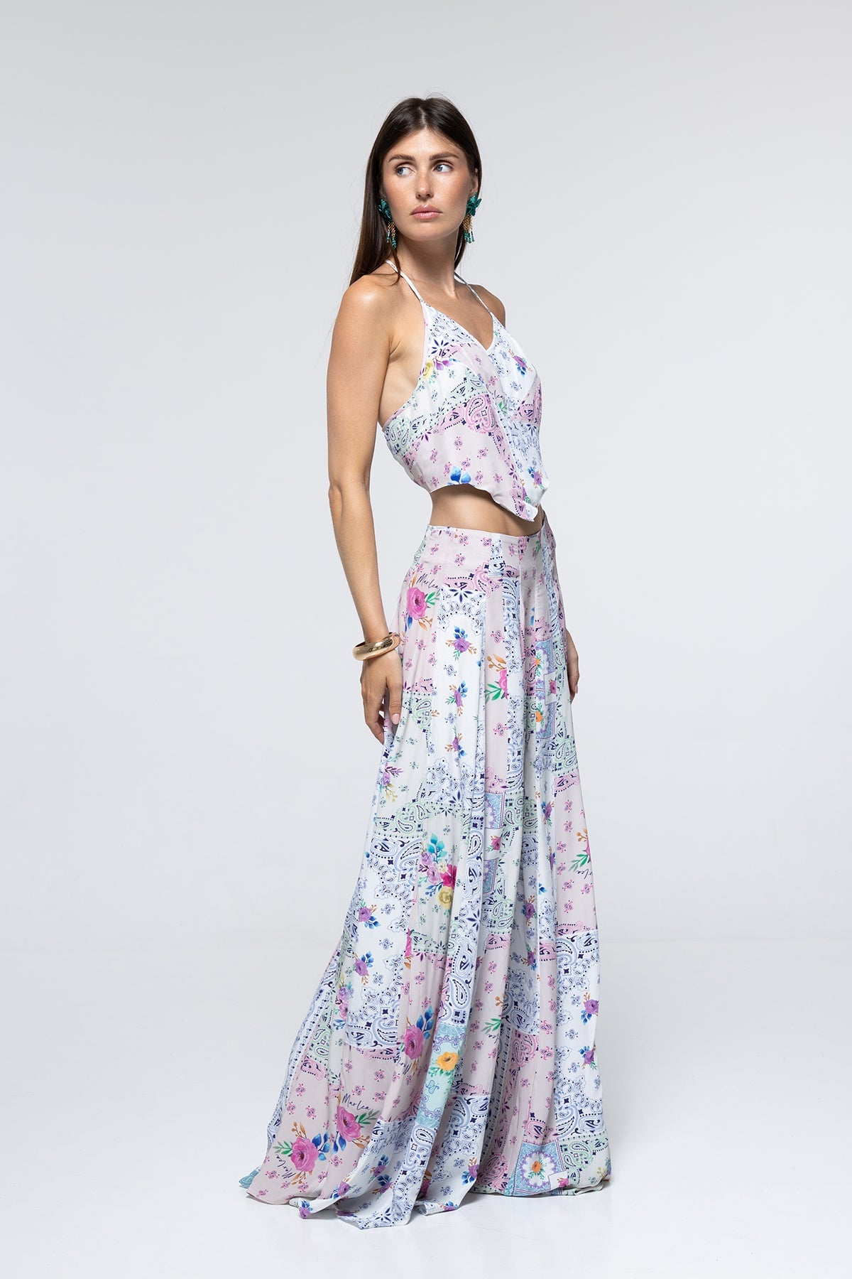 Jupe Grace - Paisley Floral Patch