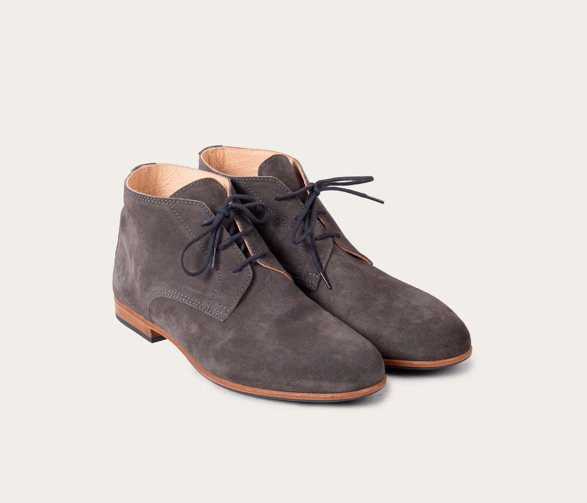 Derbies Martin - Velours Graphite - Homme