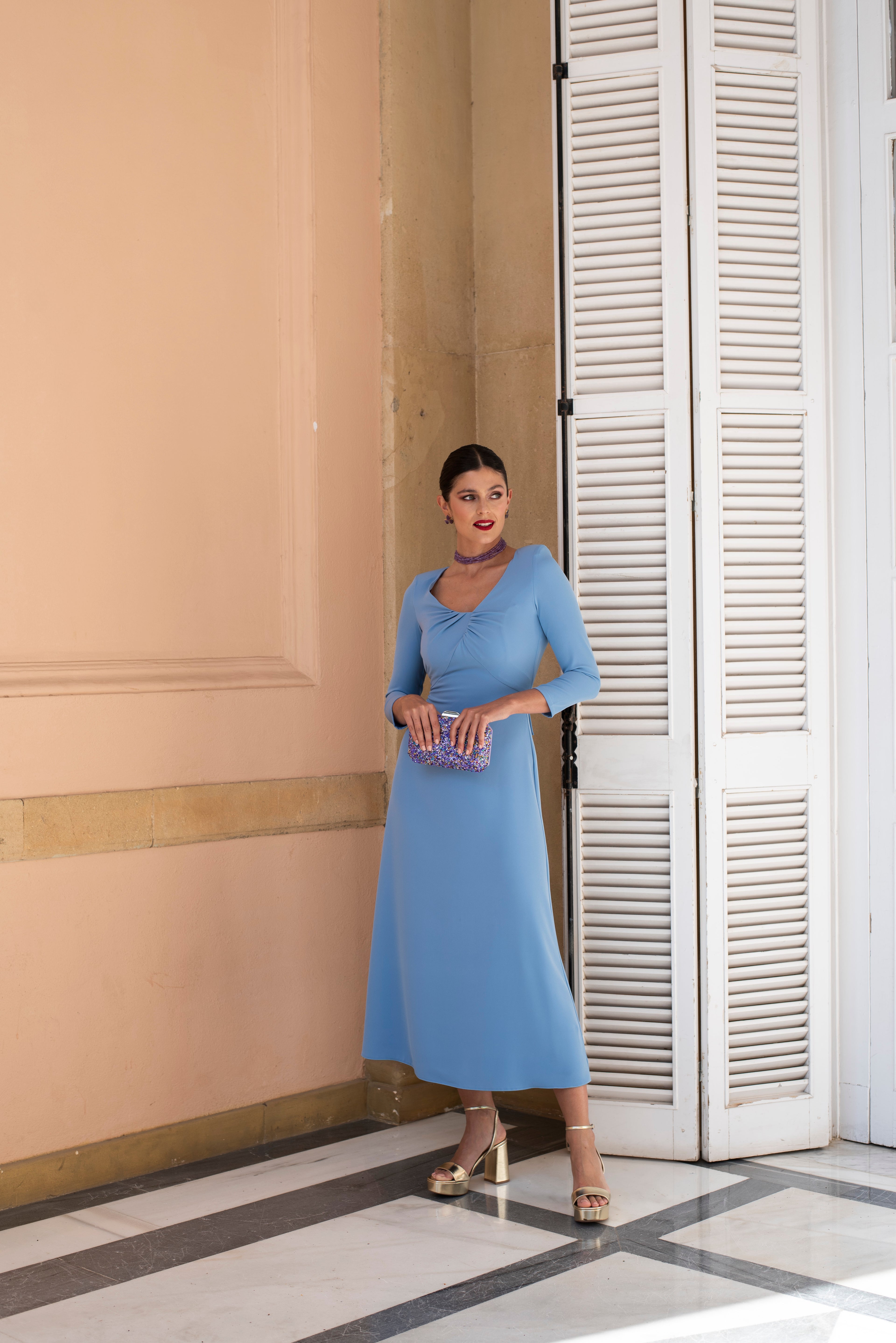 Robe Martina - Bleu Ciel