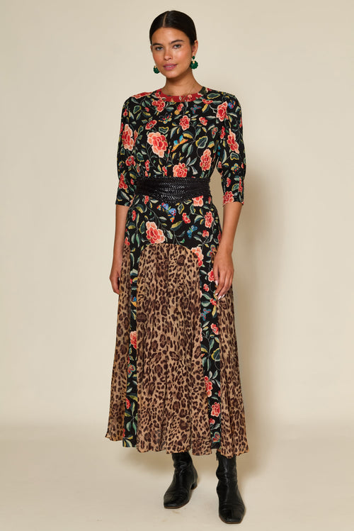 Meg Mila Butterfly Dress Mix Black