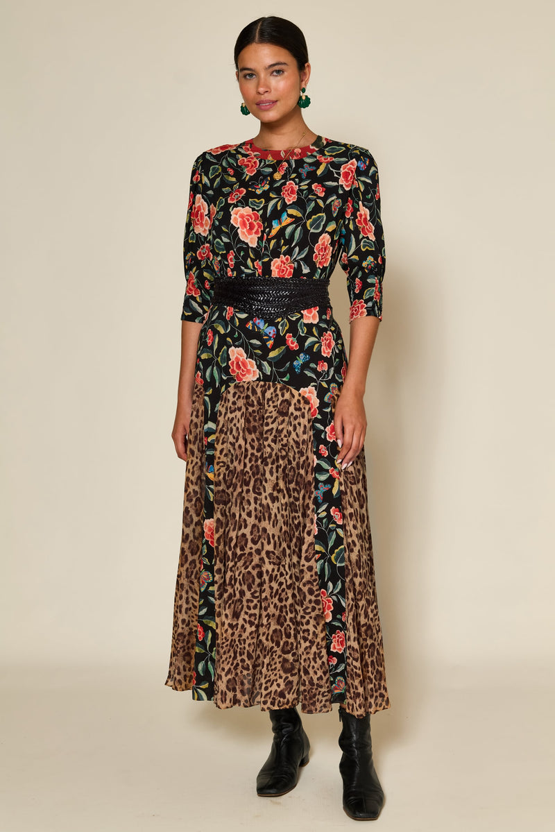 Robe Meg Mila Butterfly Mix Black