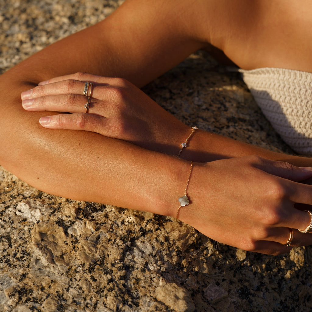 Pulsera Trébol de Nácar