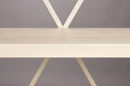Iron Shelf Low - Shelf - Rubberwood - Beige