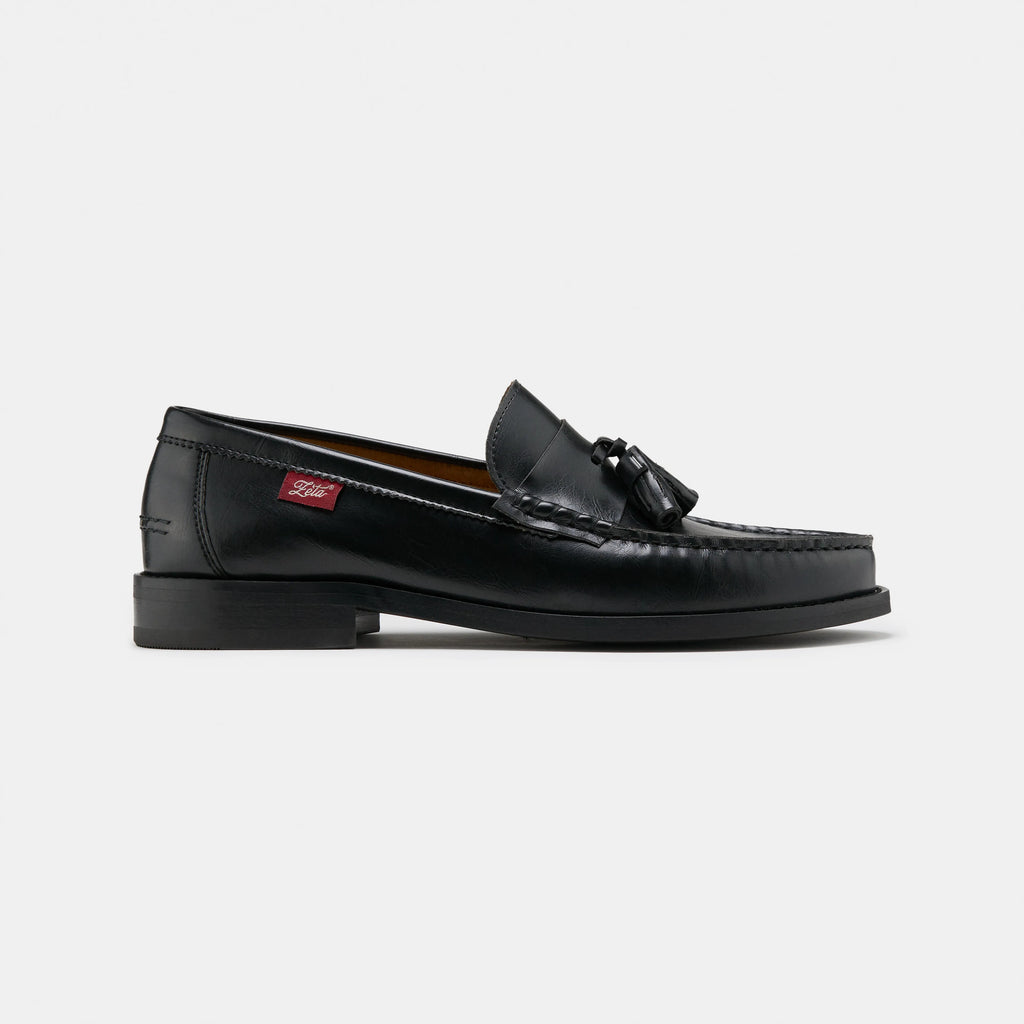 mocasines con borlas