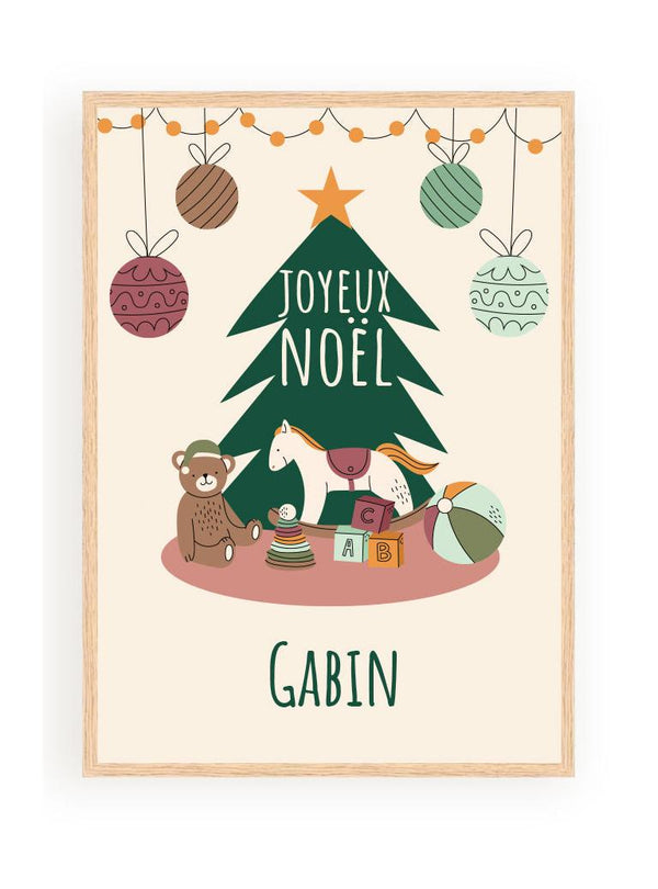 Personalised Poster - Christmas Living Room