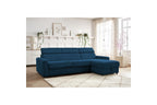 Canapé D'Angle Réversible Convertible Coffre - 140x190 - Monaco - Velours Côtelé
