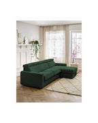 Canapé D'Angle Réversible Convertible Coffre - 140x190 - Monaco - Velours Côtelé