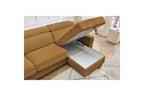 Canapé D'Angle Réversible Convertible Coffre - 140x190 - Monaco - Velours Côtelé