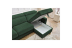 Canapé D'Angle Réversible Convertible Coffre - 140x190 - Monaco - Velours Côtelé