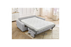 Monaco - Canapé Droit Convertible - 140X190 - Ouverture Express - Tissu Lisse