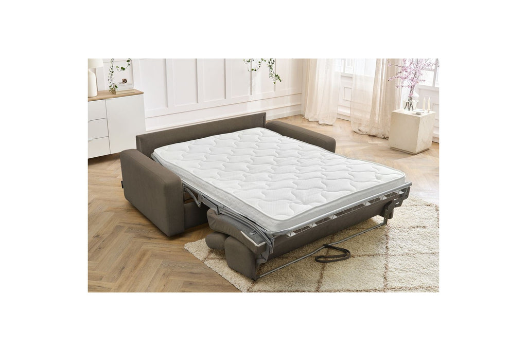 Monaco - Canapé Droit Convertible - 140X190 - Ouverture Express - Tissu Lisse