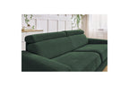 Monaco - Canapé Droit Convertible - 140X190 - Ouverture Express - Tissu Lisse