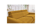 Monaco - Canapé Droit Convertible - 140X190 - Ouverture Express - Tissu Lisse