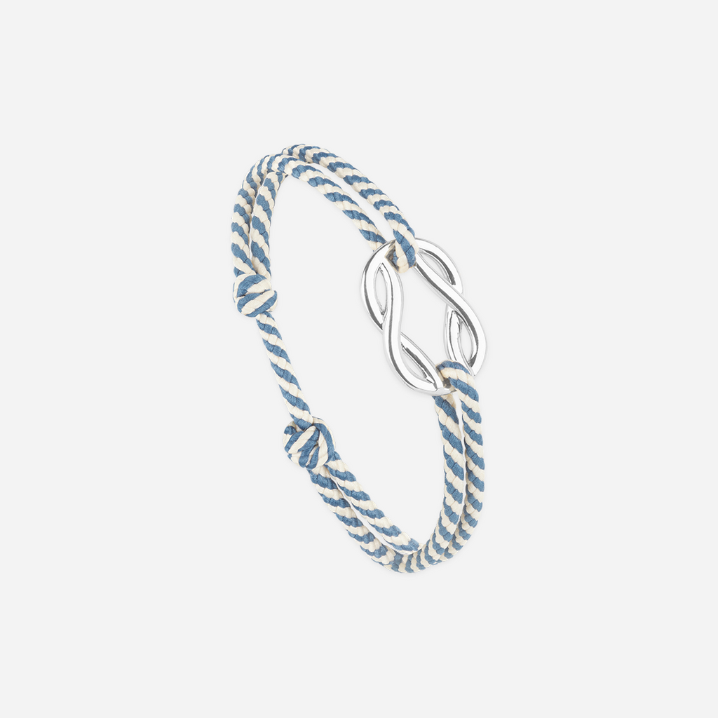 Bracelet Balancine - Bleu Marine & Blanc