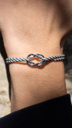 Bracelet Balancine - Bleu Marine & Blanc