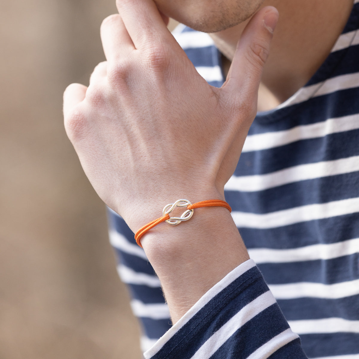 Bracelet Genois - Orange Fluo