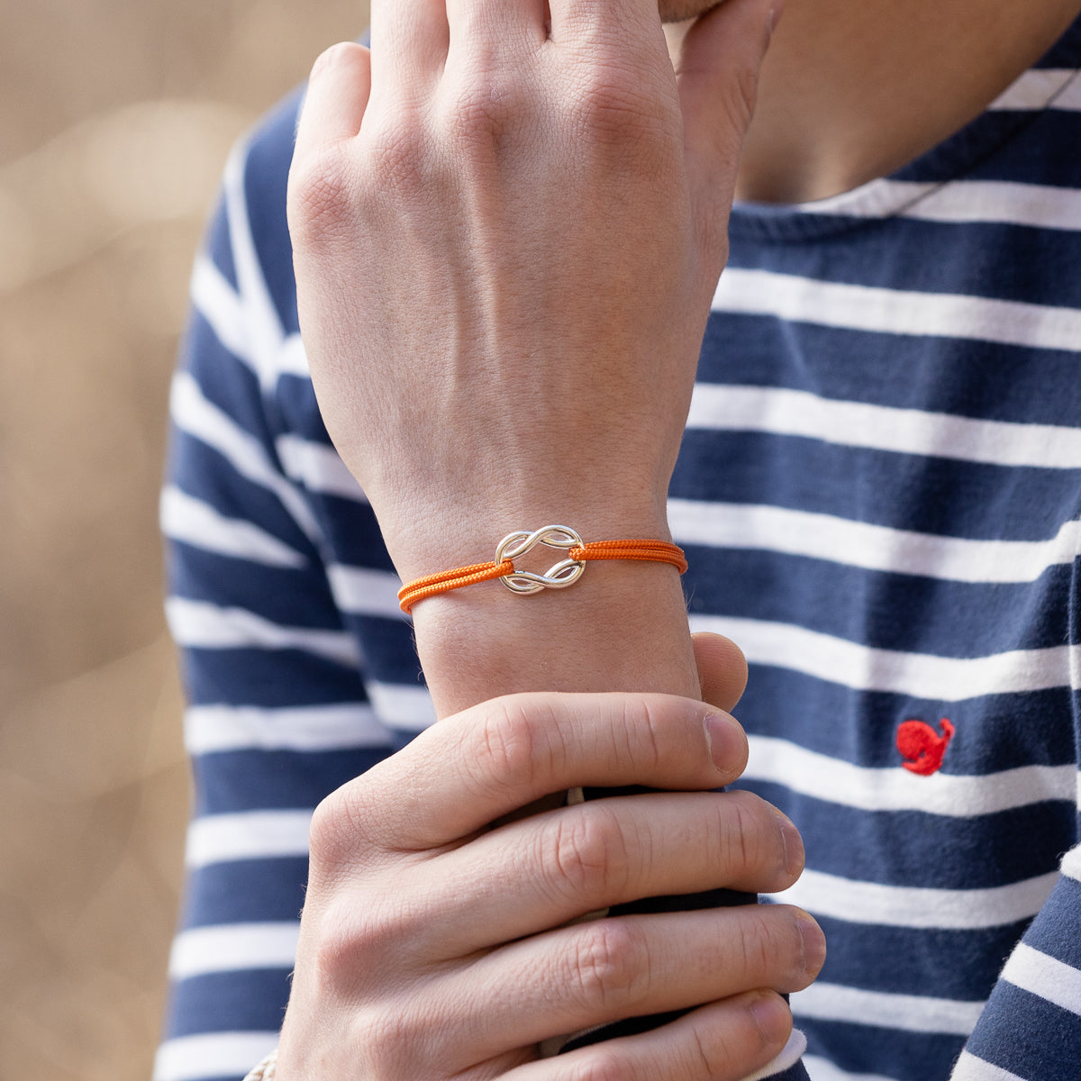Bracelet Genois - Orange Fluo
