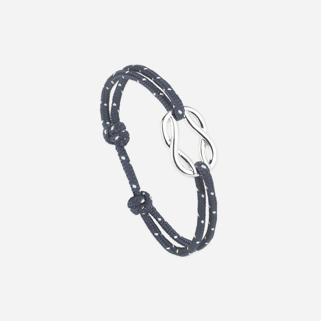 Goélette Bracelet - Navy Blue & White