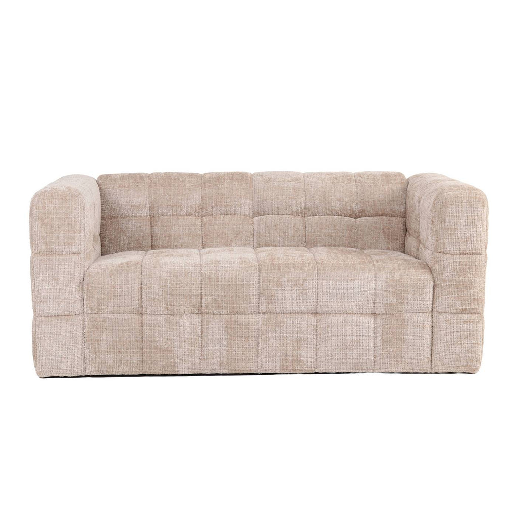 Naiad - Canapé Droit Fixe 2 Places - Tissu Texturé - Beige