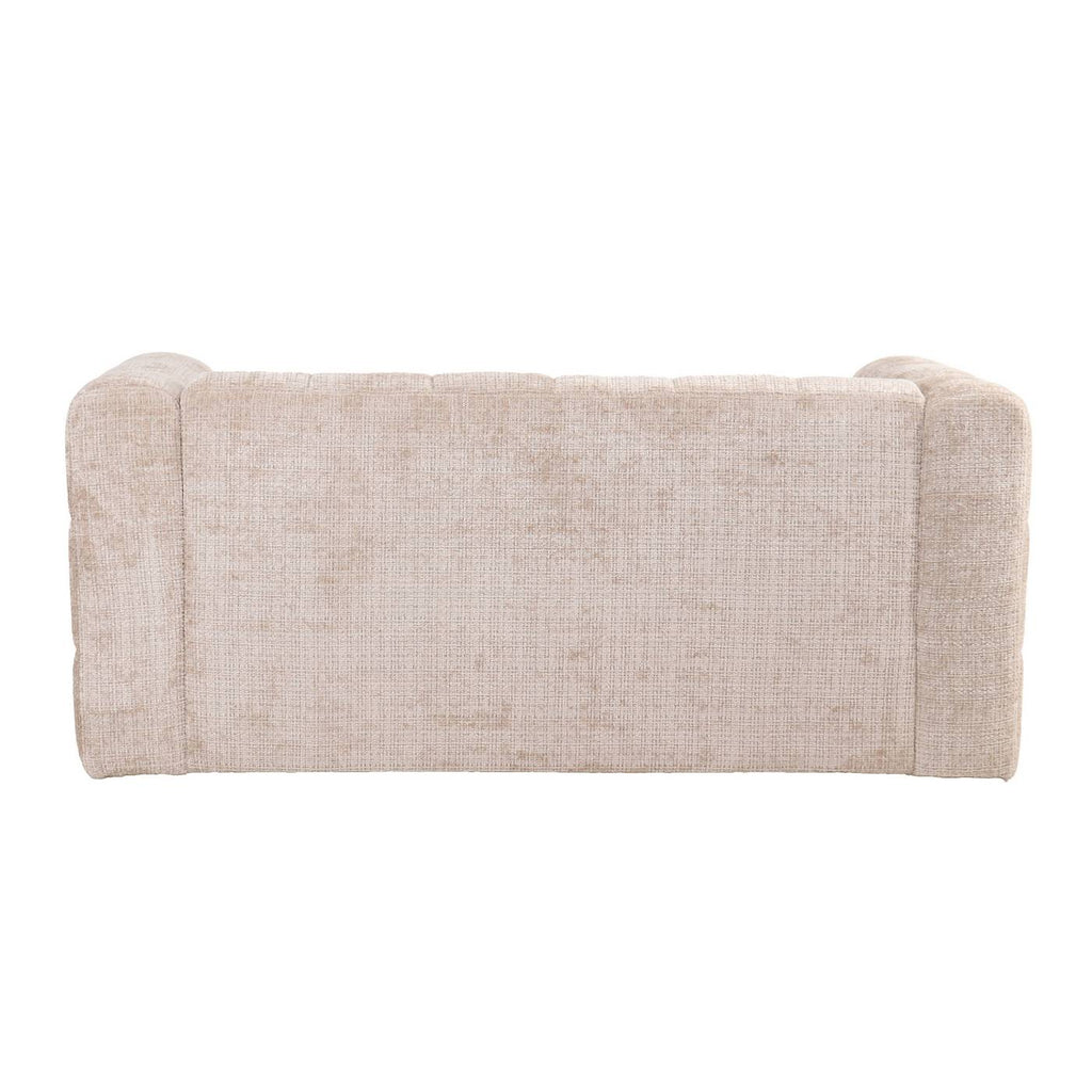 Naiad - Canapé Droit Fixe 2 Places - Tissu Texturé - Beige