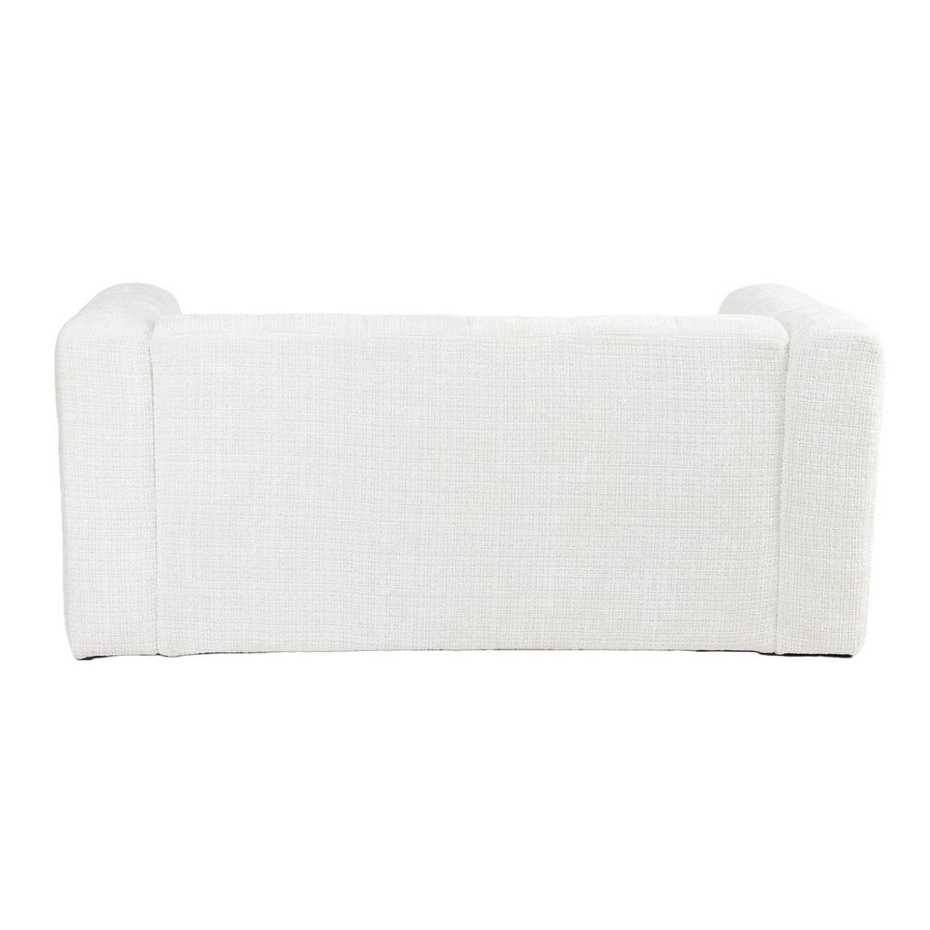 Naiad - Canapé Droit Fixe 2 Places - Tissu Texturé - Crème