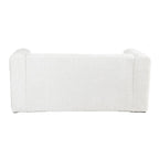 Naiad - Canapé Droit Fixe 2 Places - Tissu Texturé - Crème