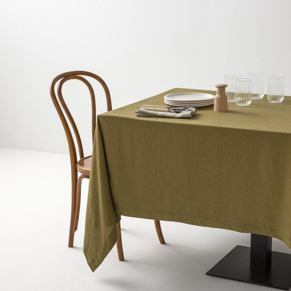 Mantel - De Lino Lavado - Verde Oliva