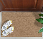 NATURE - Alfombra beige aspecto yute natural con motivos de rombos - NAT8729BEI NATURE