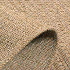 NATURE - Alfombra lisa efecto yute natural beige - NAT8751BEI NATURE