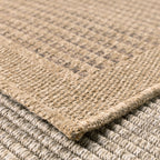 NATURE - Plain brown natural jute effect rug - NAT8751MAR nazar living room rug