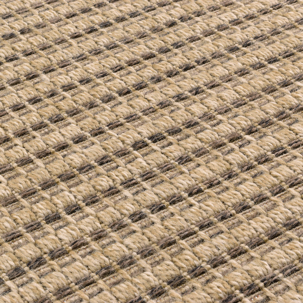 NATURE - Plain brown natural jute effect rug - NAT8751MAR nazar living room rug