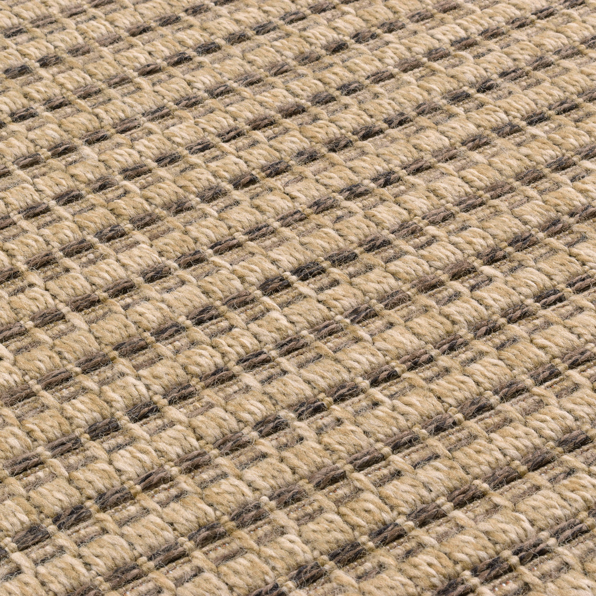 NATURE - Plain brown natural jute effect rug - NAT8751MAR nazar living room rug