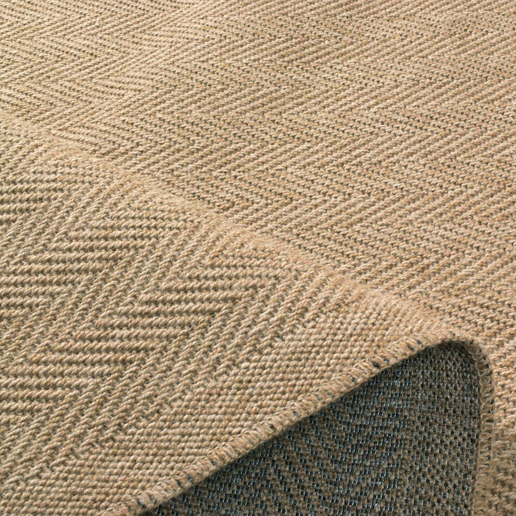 NATURE - Alfombra efecto yute natural con estampado de chevrones - NAT8753BEI NATURE