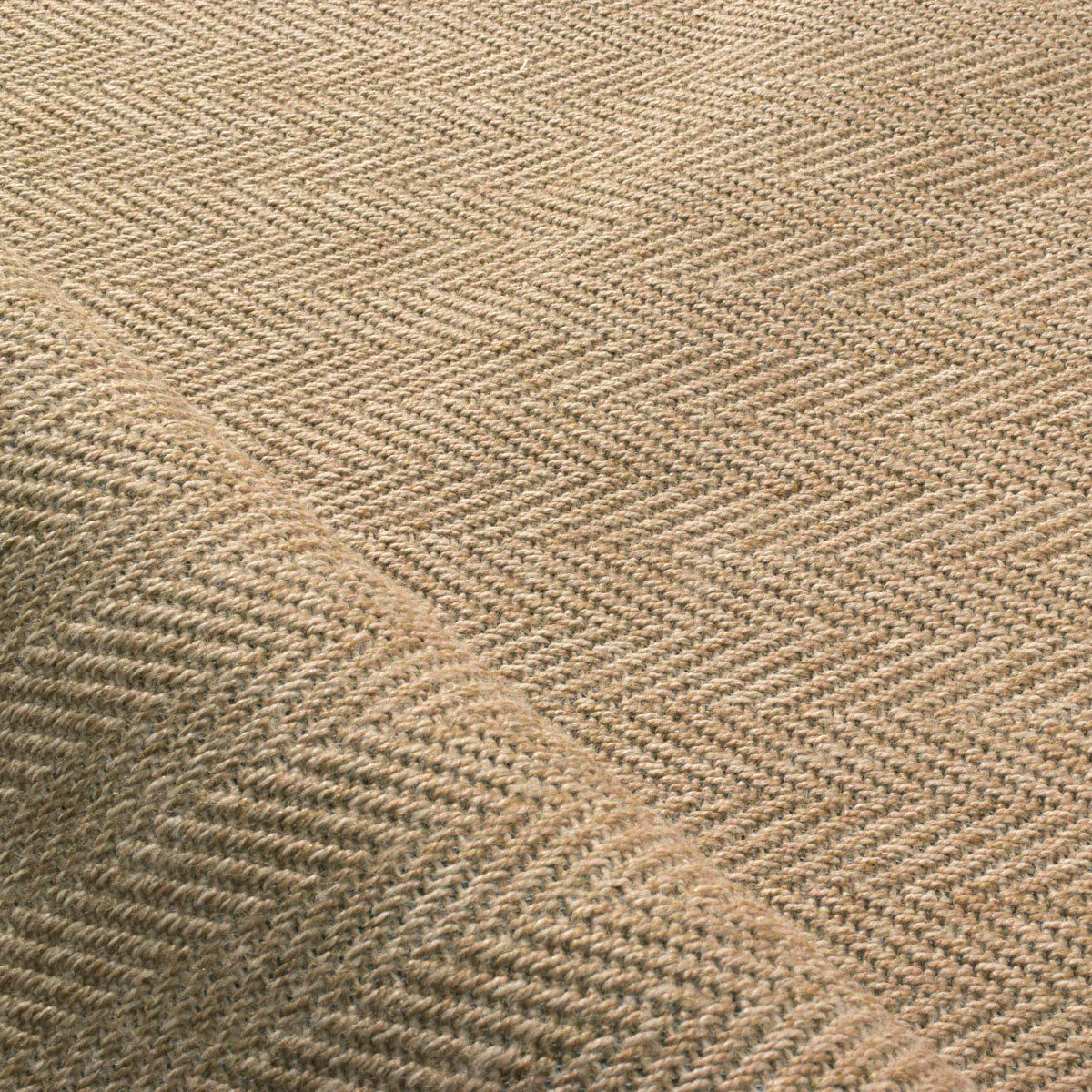 NATURE - Alfombra efecto yute natural con estampado de chevrones - NAT8753BEI NATURE