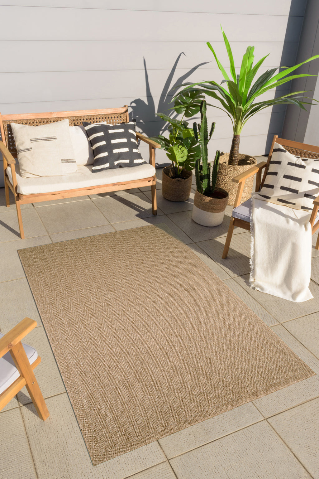 Nature - Tapis D'Intérieur/Extérieur - Polypropylène - Beige