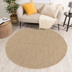 NATURE - Round plain natural jute effect rug - NAT8751BEI NATURE