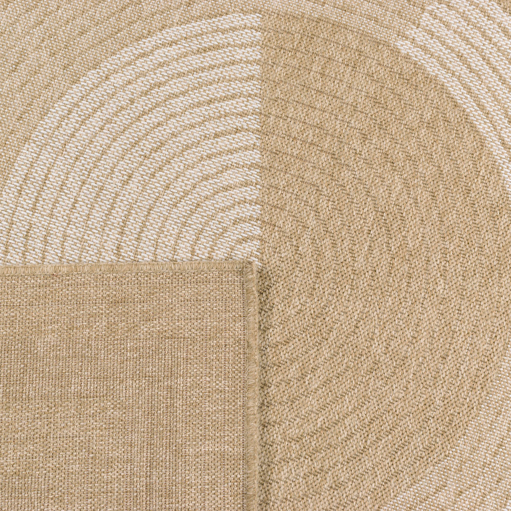 NATURE - Natural jute look rug with white pattern - NAT8865BLA NATURE