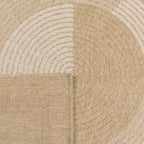 NATURE - Natural jute look rug with white pattern - NAT8865BLA NATURE