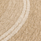 Jute effect sisal rug in polypropylene: NAT8865BLA NATURE