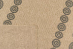 Jute-look rug - Jute pattern - Black - Indoor/Outdoor