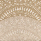 Natural jute effect rug with round white oriental patterns: NAT8874BLA - Nazar rugs